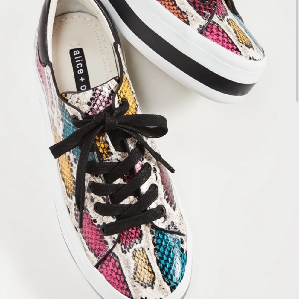 Ezra Rainbow Platform Sneakers